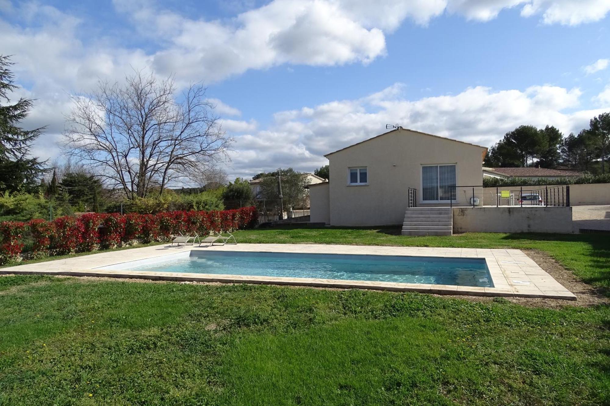 Villa Familiale Avec Piscine, Jardin A 10 Mn D'Uzes Flaux Extérieur photo